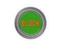 Bulk green button that says BLOCK, white background