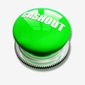 Green button on white background Royalty Free Stock Photo