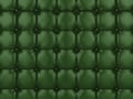 Green buttoned leather