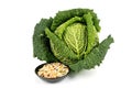 Green Cabbage and Soup Pulses Royalty Free Stock Photo