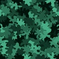 Green camouflage pattern background seamless vector illustration Royalty Free Stock Photo