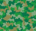 Green camouflage seamless pattern