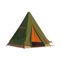 Green camping tent design