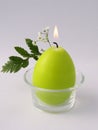 Green candle Royalty Free Stock Photo