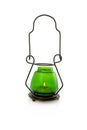 Green candle lamp