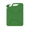 Green canister for gasoline, diesel gas.