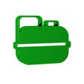 Green Canister for gasoline icon isolated on transparent background. Diesel gas icon.