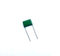 Green capacitor on the white background for websites, banners, flyers