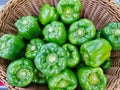 Green capsicums