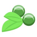 Green capsules icon isometric vector. Nutrition organic Royalty Free Stock Photo