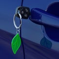 Green car key Royalty Free Stock Photo