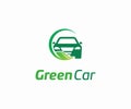 green Car logo design vector, Automotive logo design template