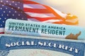 Green Card US Permanent resident USA and Social Security card. Electronic Diversity Visa Lottery DV-2022 DV Lottery Results. Unite