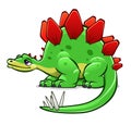 Green cartoon dinosaur Royalty Free Stock Photo