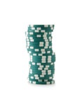 Green casino chips