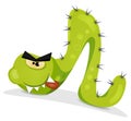 Green Caterpillar Character