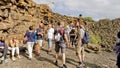 Green cave , Lanzarote island, Canary Islands, Spain.