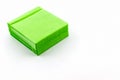 Green CD paper case. Royalty Free Stock Photo