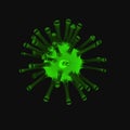 Green cell isolated