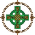 Green celtic cross