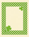 Green celtic style frame Royalty Free Stock Photo