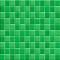 Green ceramic tile wall.