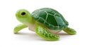 Adorable Green Ceramic Turtle Figurine, Perfect Home Decor Royalty Free Stock Photo