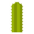 Green Cereus Candicans cactus icon isolated Royalty Free Stock Photo
