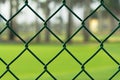 Green Chainlink Fence Royalty Free Stock Photo