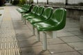 Green chairs