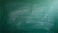 Green chalkboard, white chalk marks Royalty Free Stock Photo