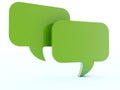 Green chat boxes