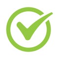 Green check mark icon vector for graphic design, logo, web site, social media, mobile app, ui illustration Royalty Free Stock Photo