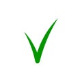 Green check mark tick vector icon Royalty Free Stock Photo