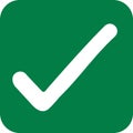 Green checkbox check