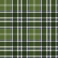 Green checkered plaid seamless fabric texture