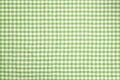 Green checkered tablecloth background Royalty Free Stock Photo