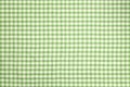 Green checkered tablecloth background