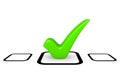 Green checkmark in checklist