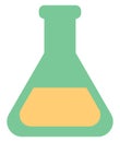 Green chemistry bottle, icon