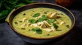 Green Chicken Curry - generative AI, AI generated