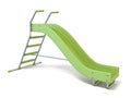 Green children slide 3D Royalty Free Stock Photo