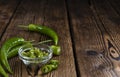 Green Chilis (cutted) Royalty Free Stock Photo