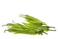 Green Chillies Isolated Royalty Free Stock Photo