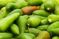 Green Chilly Peppers in basket Royalty Free Stock Photo