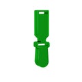 Green Chisel tool for wood icon isolated on transparent background.