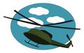 Green choper, illustration, vector
