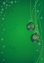 Green Christmas background