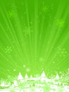 Green Christmas background. Royalty Free Stock Photo