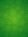 Green christmas background with snowflakes and stars, vector Royalty Free Stock Photo